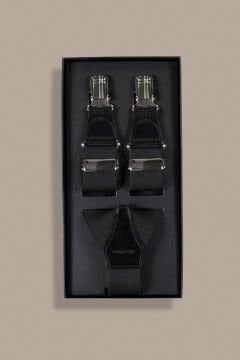 SARAR Siyah Düz Pantolon Askısı