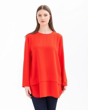 SEÇİL BÜYÜK BEDEN UZUN KOLLU TUNİK