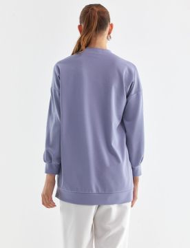 KAYRA  Play Logolu Sweatshirt Havacı Mavi