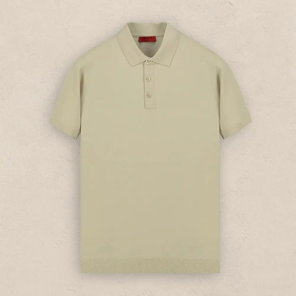 SARAR POLO YAKA KISA KOL BEJ TRİKO