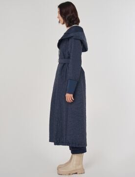 KAYRA Kabartma Desen Kapüşonlu Giy Çık