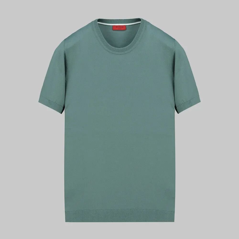 SARAR İNTERVIEW BİSİKLET YAKA KISA KOLLU MİNT YEŞİL TRİKO