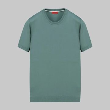 SARAR İNTERVIEW BİSİKLET YAKA KISA KOLLU MİNT YEŞİL TRİKO