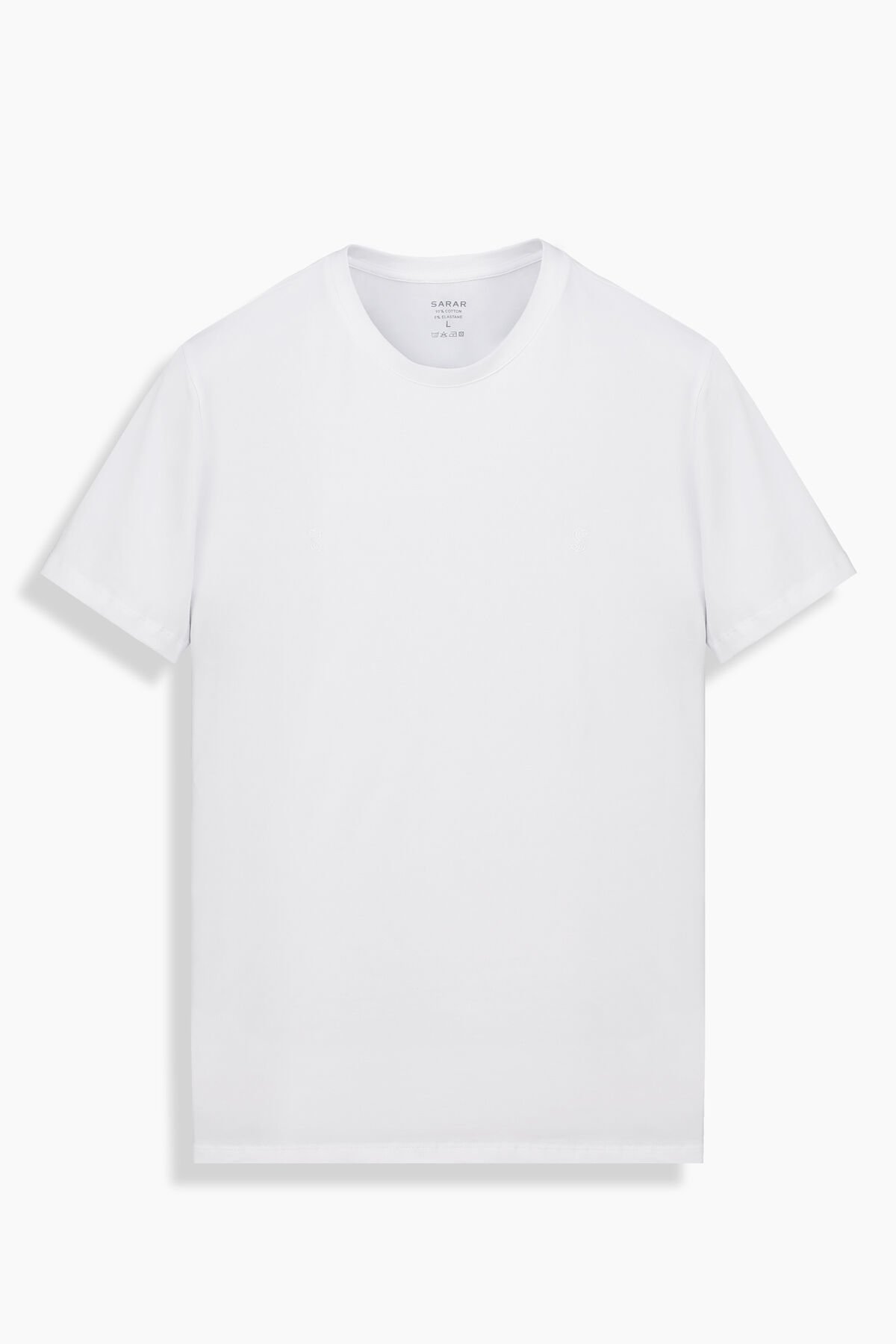 O Yaka Kısa Kol Beyaz Tişört