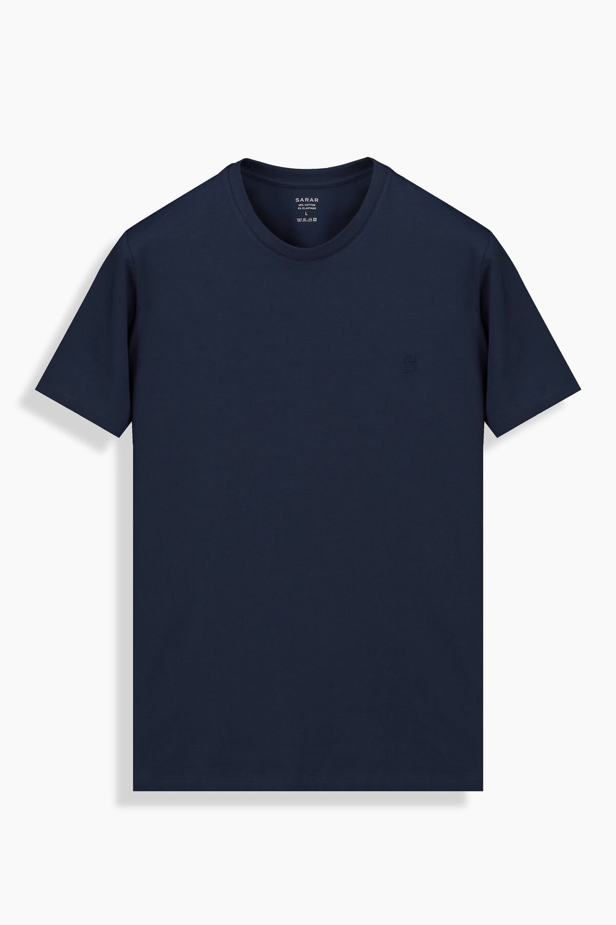 O Yaka Kısa Kol Lacivert Tişört