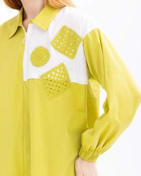 SEÇİL FERMUARLI DÜŞÜK KOL TUNİK