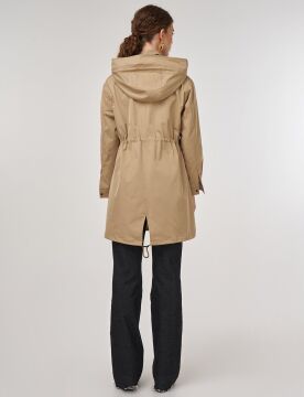 KAYRA Bel Büzgülü Trençkot