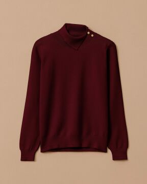 SEÇİL Düğme Detaylı Triko Kazak