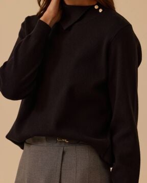 SEÇİL Düğme Detaylı Triko