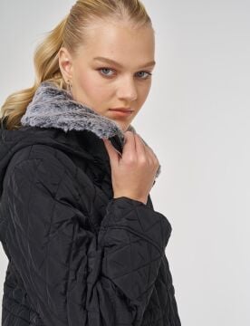 KAYRA Kürk Detaylı Anorak Mont