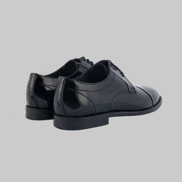 MİKROLİGHT KLASİK SİYAH RUGAN AYAKKABI