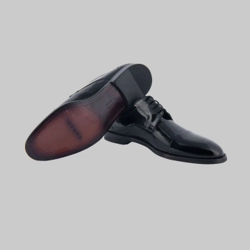 MİKROLİGHT KLASİK SİYAH RUGAN AYAKKABI