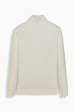 Elvira Polo Yaka Ekru Sweatshirt