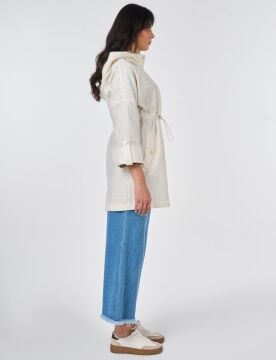 KAYRA Jakarlı Kısa Trençkot