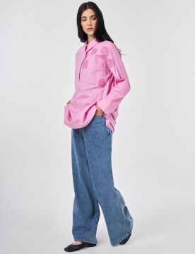 KAYRA Aplike Detaylı Pamuklu Tunik