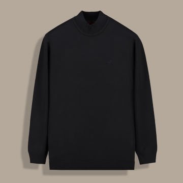 SARAR ERKEK SİYAH YARIM BALIKÇI TRİKO