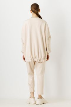 Ghisa Büzgü Detaylı Tunik Pantolon Takımı