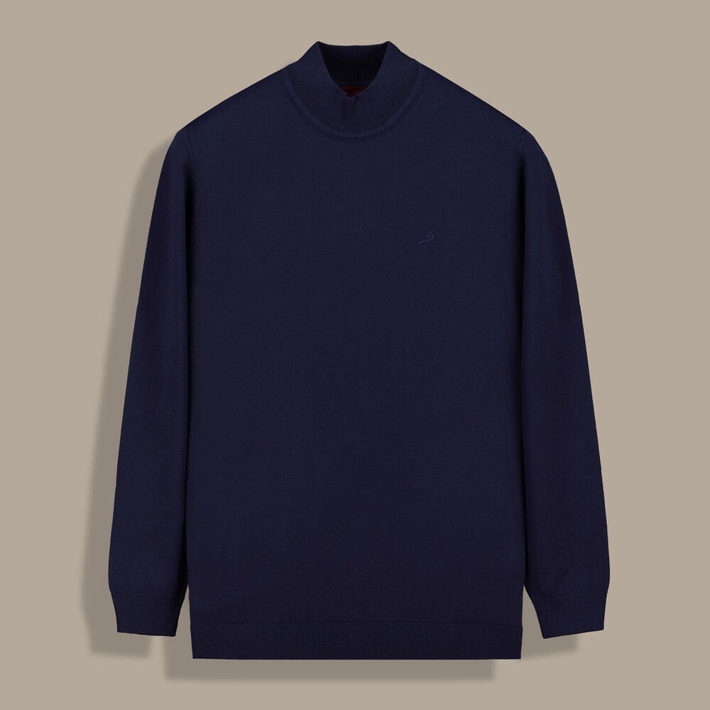 SARAR ERKEK LACİVERT YARIM BALIKÇI TRİKO