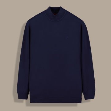 SARAR ERKEK LACİVERT YARIM BALIKÇI TRİKO