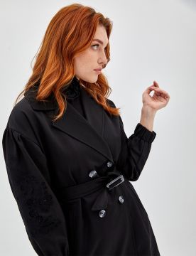 KAYRA Nakışlı  Trençkot