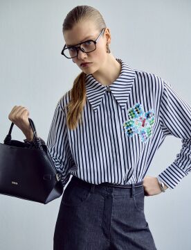 KAYRA %100 Pamuklu Payet İşlemeli Tunik