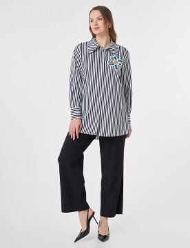 KAYRA %100 Pamuklu Payet İşlemeli Tunik