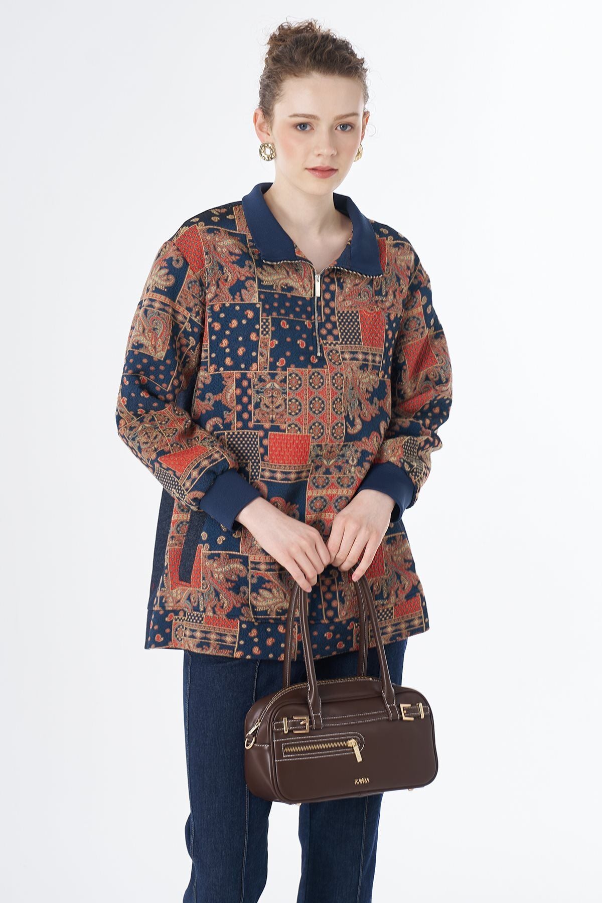 KAYRA Karma Desen Sweatshirt