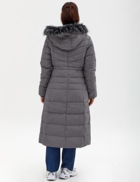 KAYRA Kaz Tüyü Dolgulu Uzun Mont