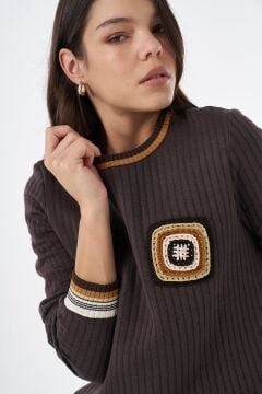 KAYRA Motif Detaylı Sweatshirt