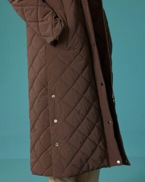 SEÇİL Kapitone Model Kapüşon Yaka Anorak