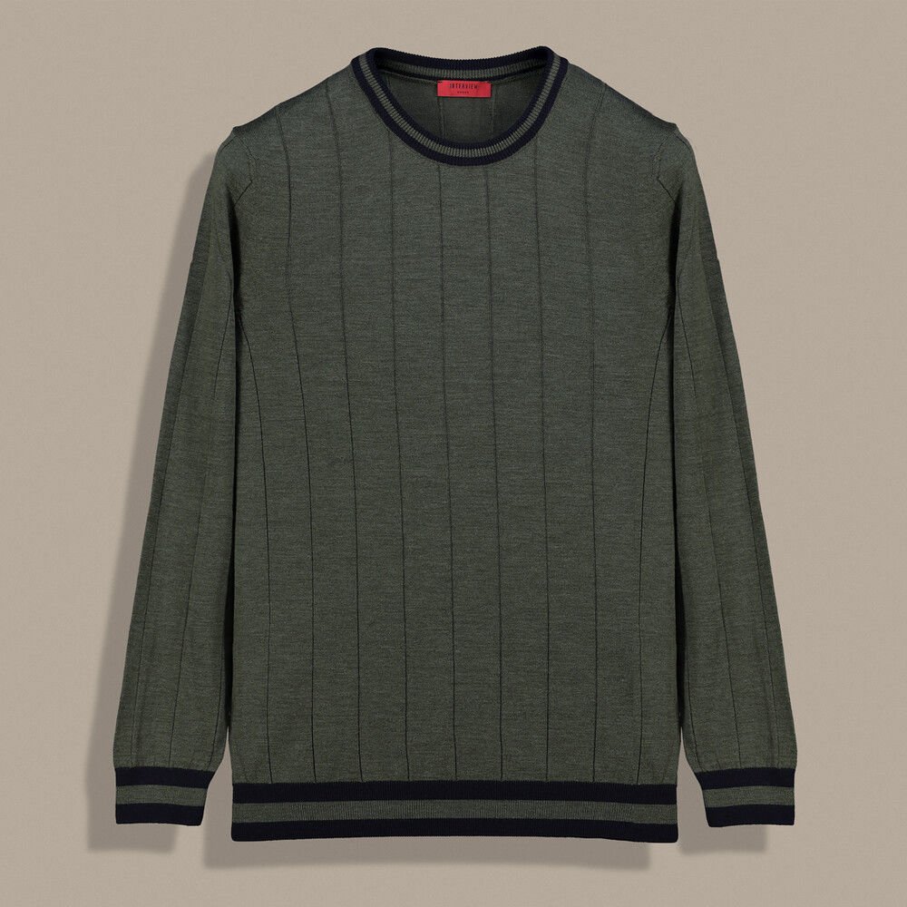 SARAR RENKLİ BİSİKLET YAKA HAKİ TRİKO