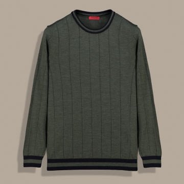 SARAR RENKLİ BİSİKLET YAKA HAKİ TRİKO