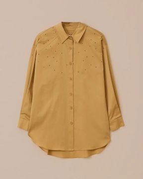 SEÇİL Taş İşlemeli Düğmeli Gömlek