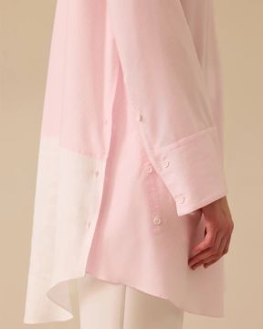 SEÇİL Çizgi Detaylı Oversize Gömlek Tunik