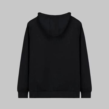 SARAR İNTERVIEW KAPÜŞONLU SİYAH SPOR SWEATSHIRT