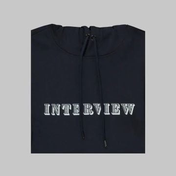 SARAR İNTERVIEW KAPÜŞONLU LACİVERT SPOR SWEATSHIRT