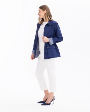 SEÇİL BAĞCIK DETAYLI SU İ̇TİCİ CEPLİ SPOR TRENÇKOT