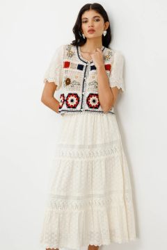 On Triko Örme Crop Hırka