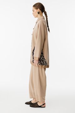 Ghisa Leopar Kumaş Mixli Takım