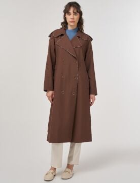 KAYRA Biye Detaylı Trençkot