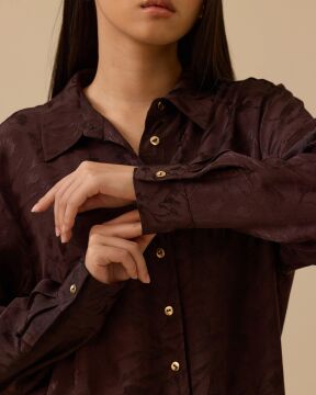 SEÇİL Desenli Uzun Jakar Tunik