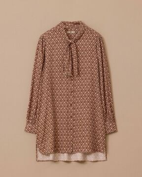 SEÇİL Fular Yakalı Desenli Tunik
