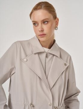 KAYRA Bel Büzgülü Pardesü